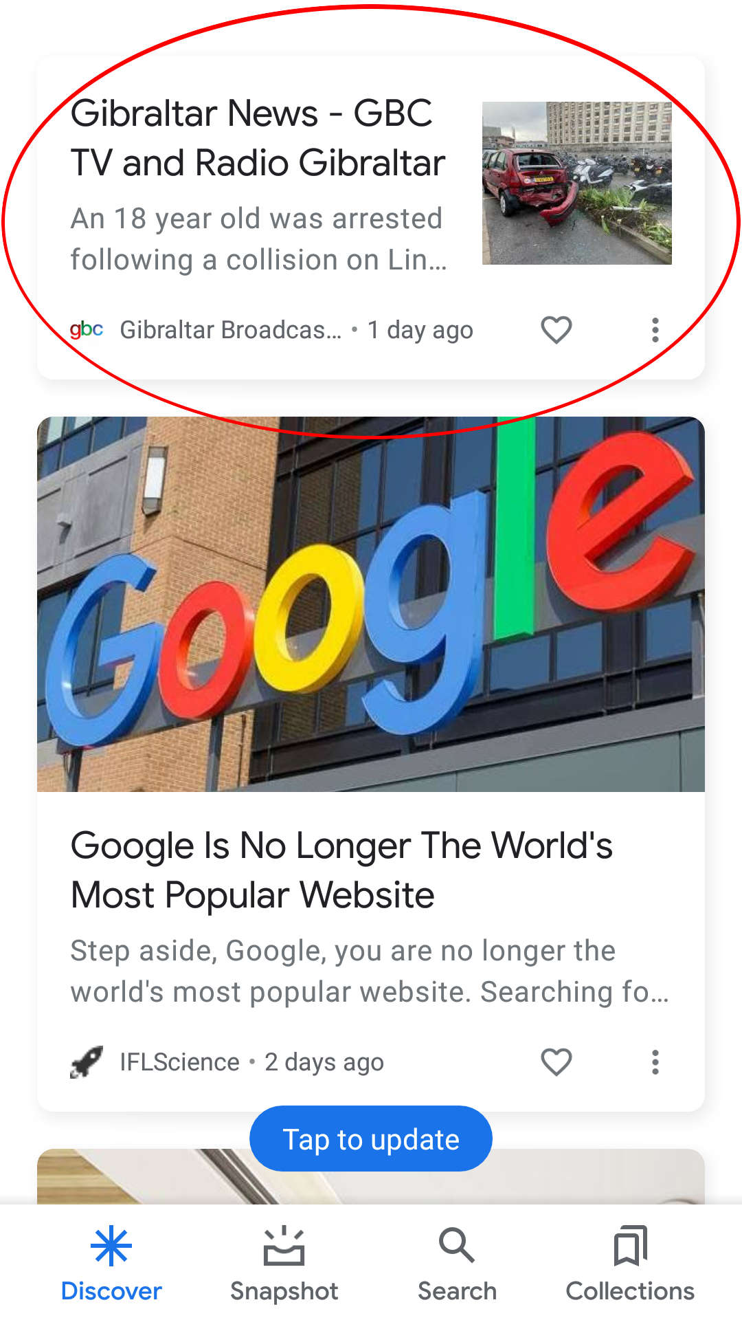Google Discover Card Title Image Summary Optimisation