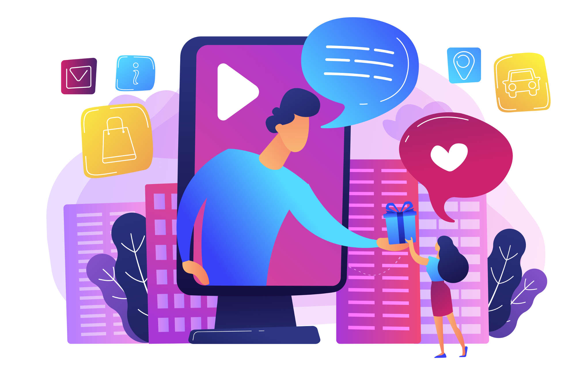 online marketing to sell products and services