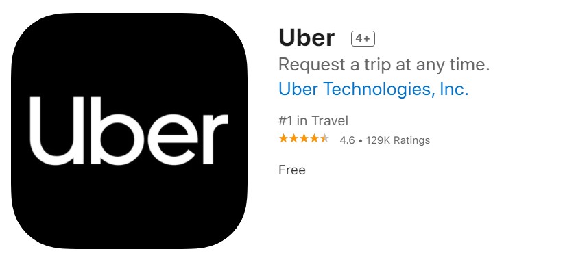 Uber - Request a trip at any time